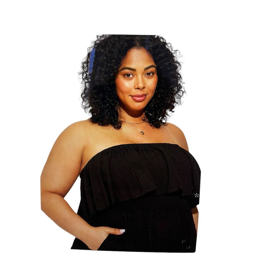 torrid Black Strapless Ruffle-Overlay Maxi Dress - Picture 5 of 5
